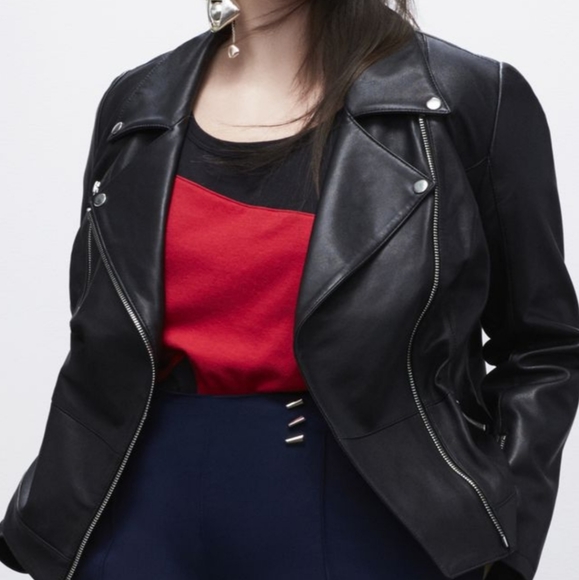 lane bryant leather jacket